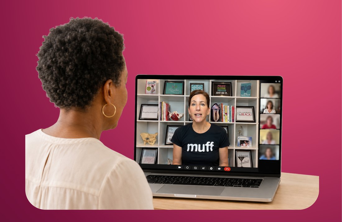 A member joining a live Buff Muff coaching call